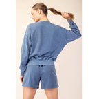 MINERAL WASHED FRENCH TERRY SHORT SET