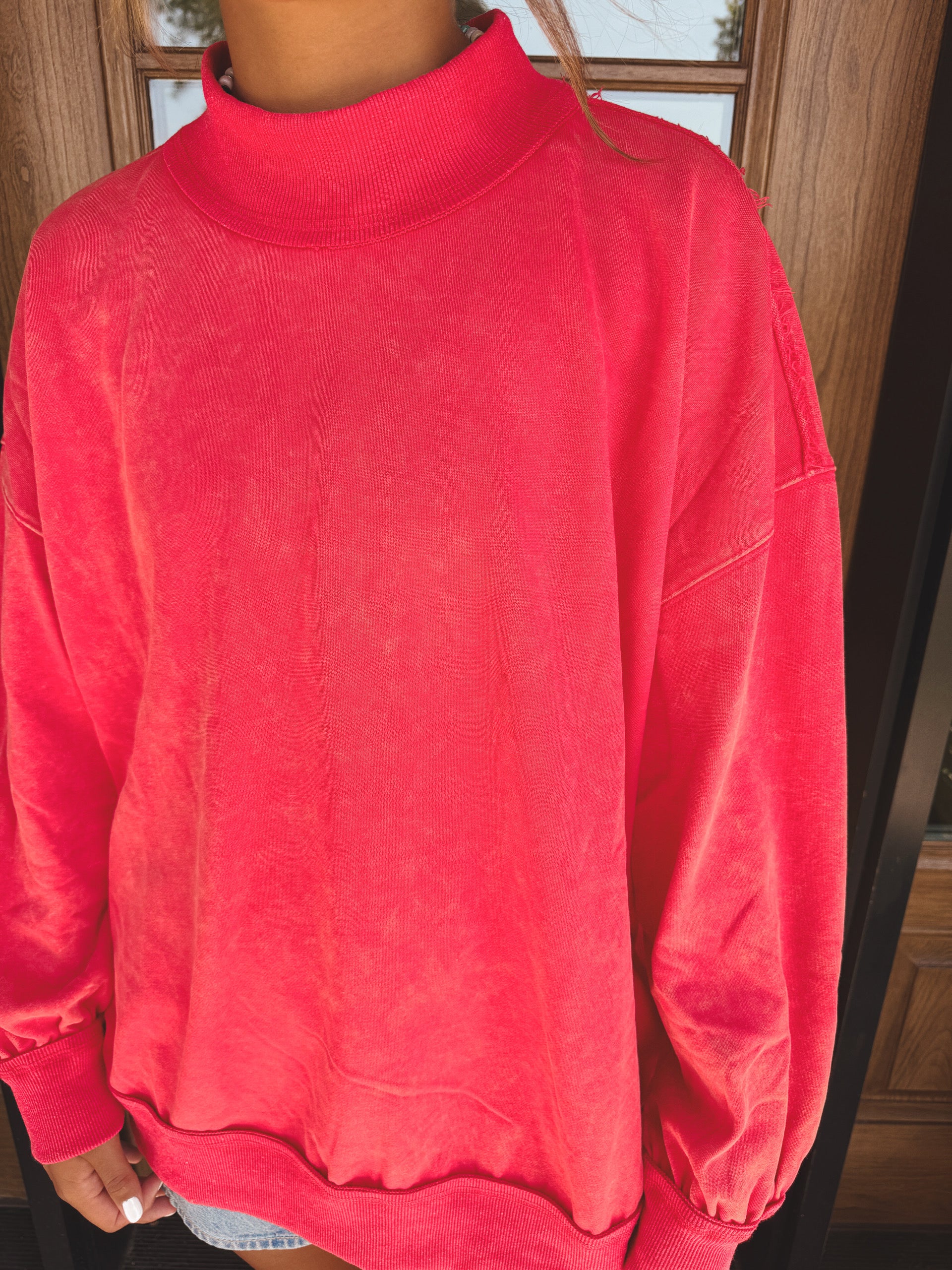 Oversized Washed Sweatshirt