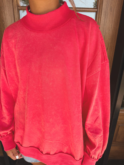 Oversized Washed Sweatshirt