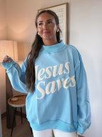 Jesus Saves Reversible Mockneck