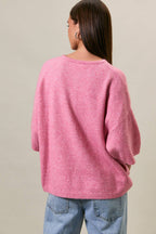 SHORT SLEEVE CREW NECK SWEATER LIGHTWEIGHT CARDIGAN