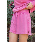 MINERAL WASHED FRENCH TERRY SHORT SET