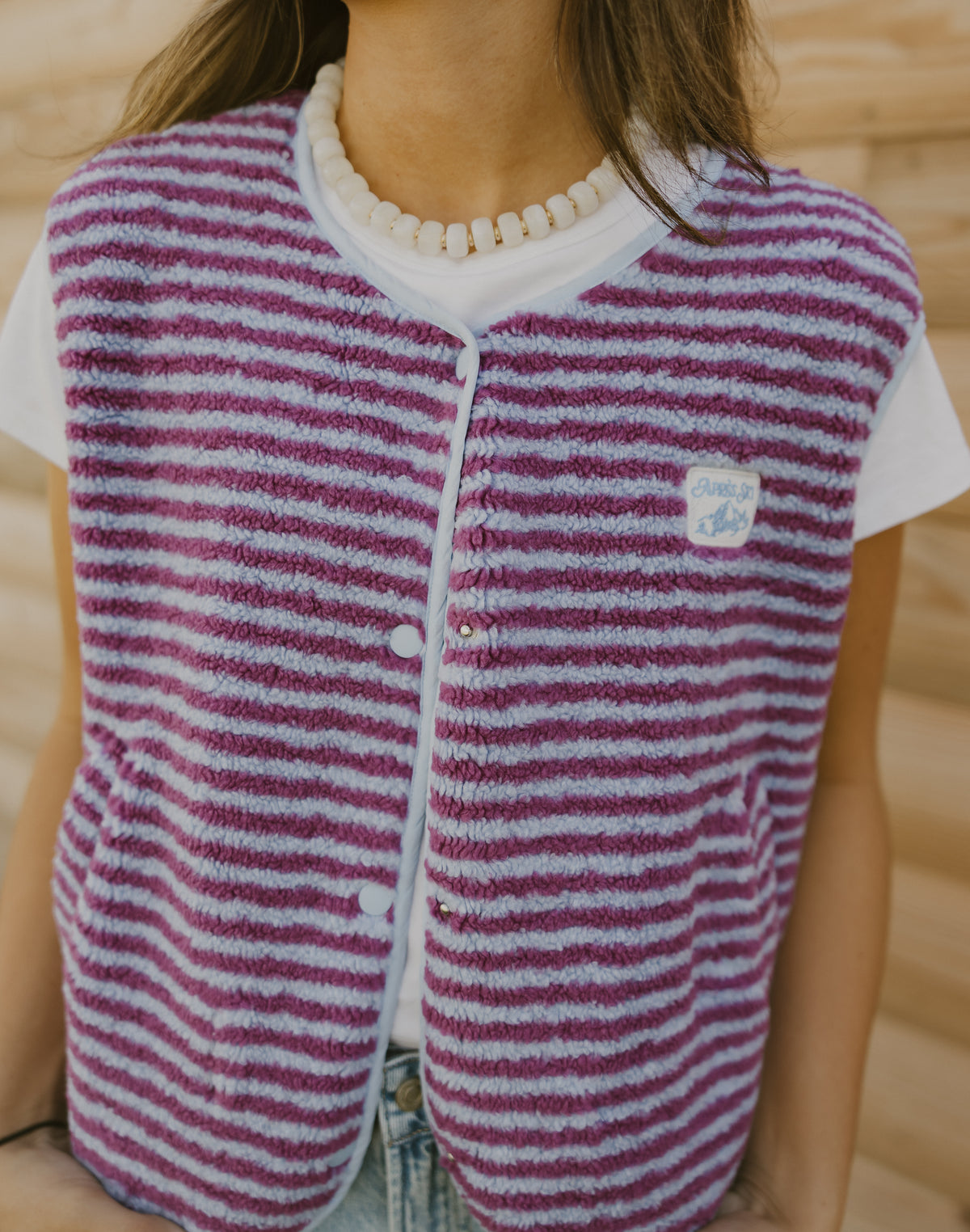 The Berry Striped Vest