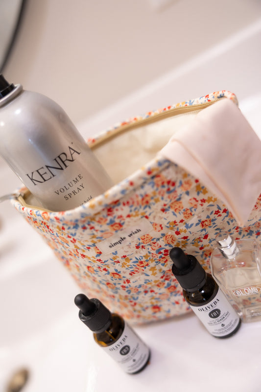 Floral Makeup Bag