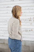 The Sage Stripe Top