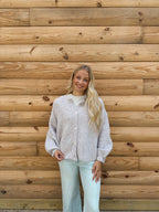 Balloon Sleeve Knit Cardigan