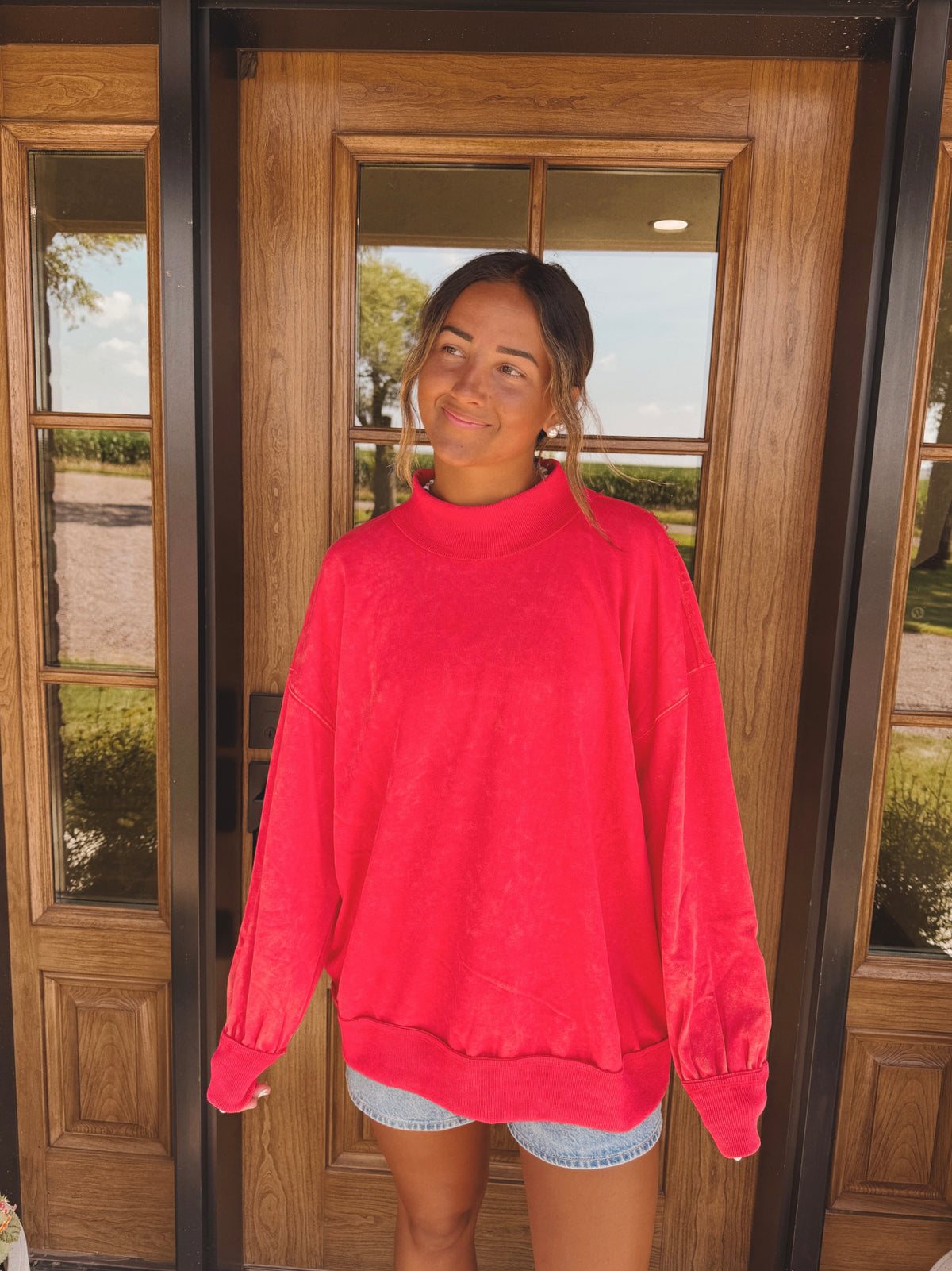 Oversized Washed Sweatshirt