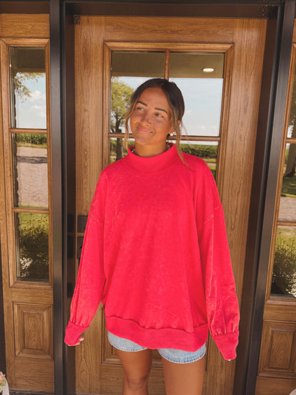 Oversized Washed Sweatshirt