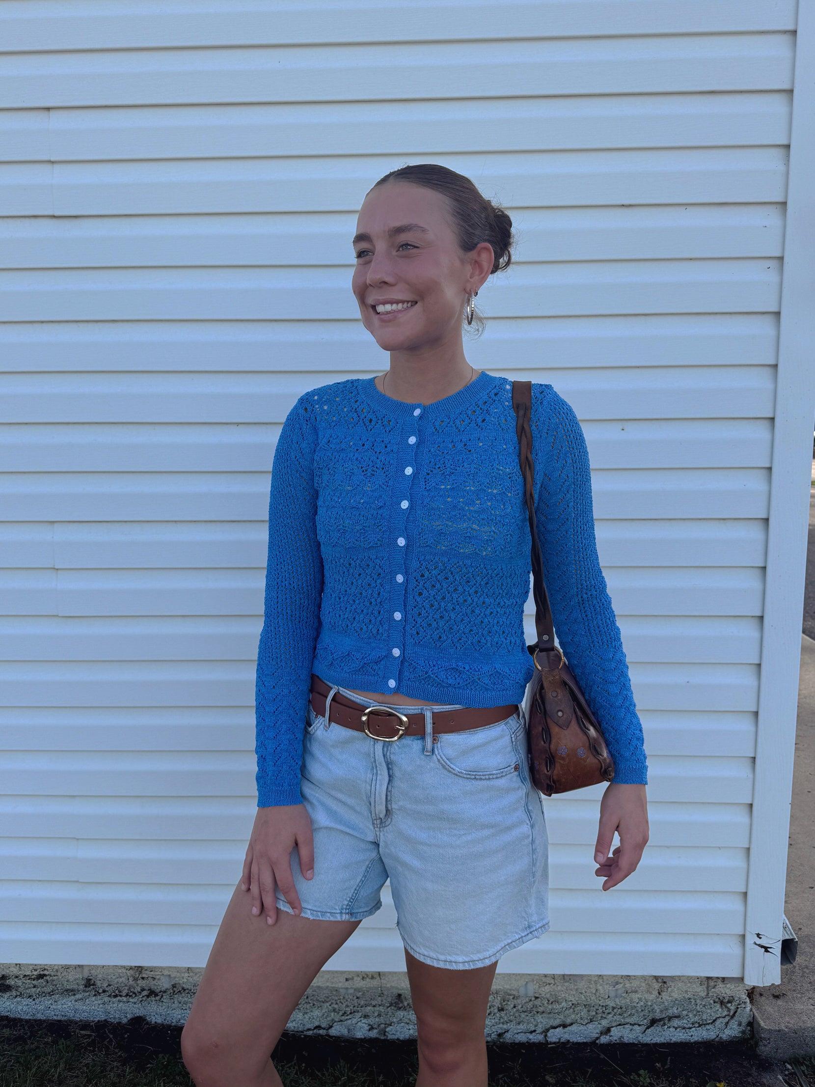 Blueberry Crochet shirt