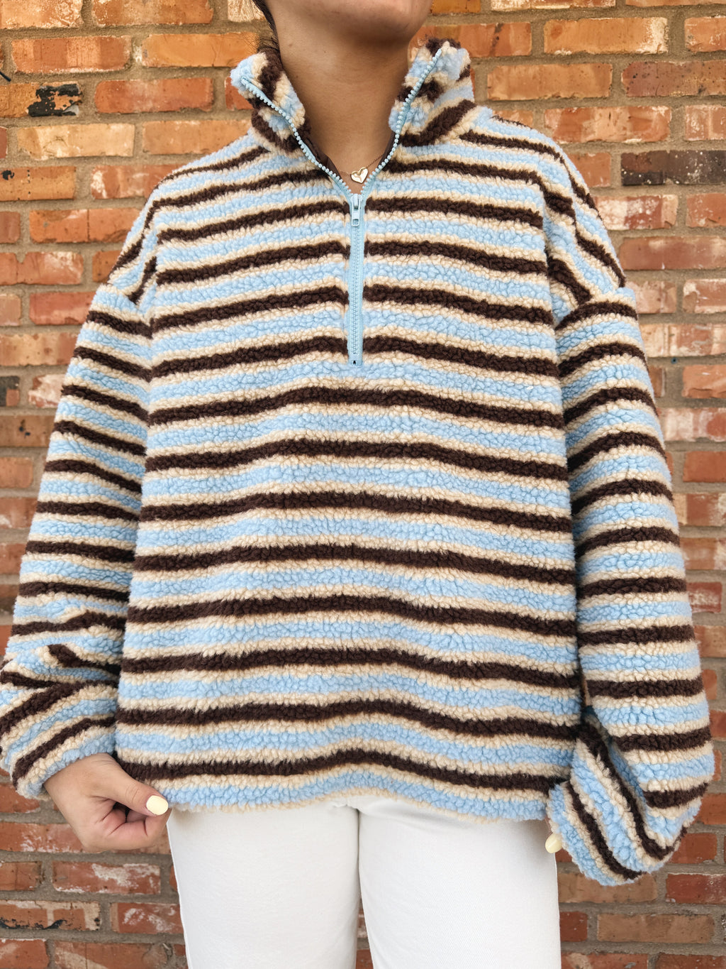 Oatmilk Stripe Pullover