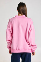 IT2594E-WWJD1 | WWJD Embroidered Mock-neck Sweatshirt