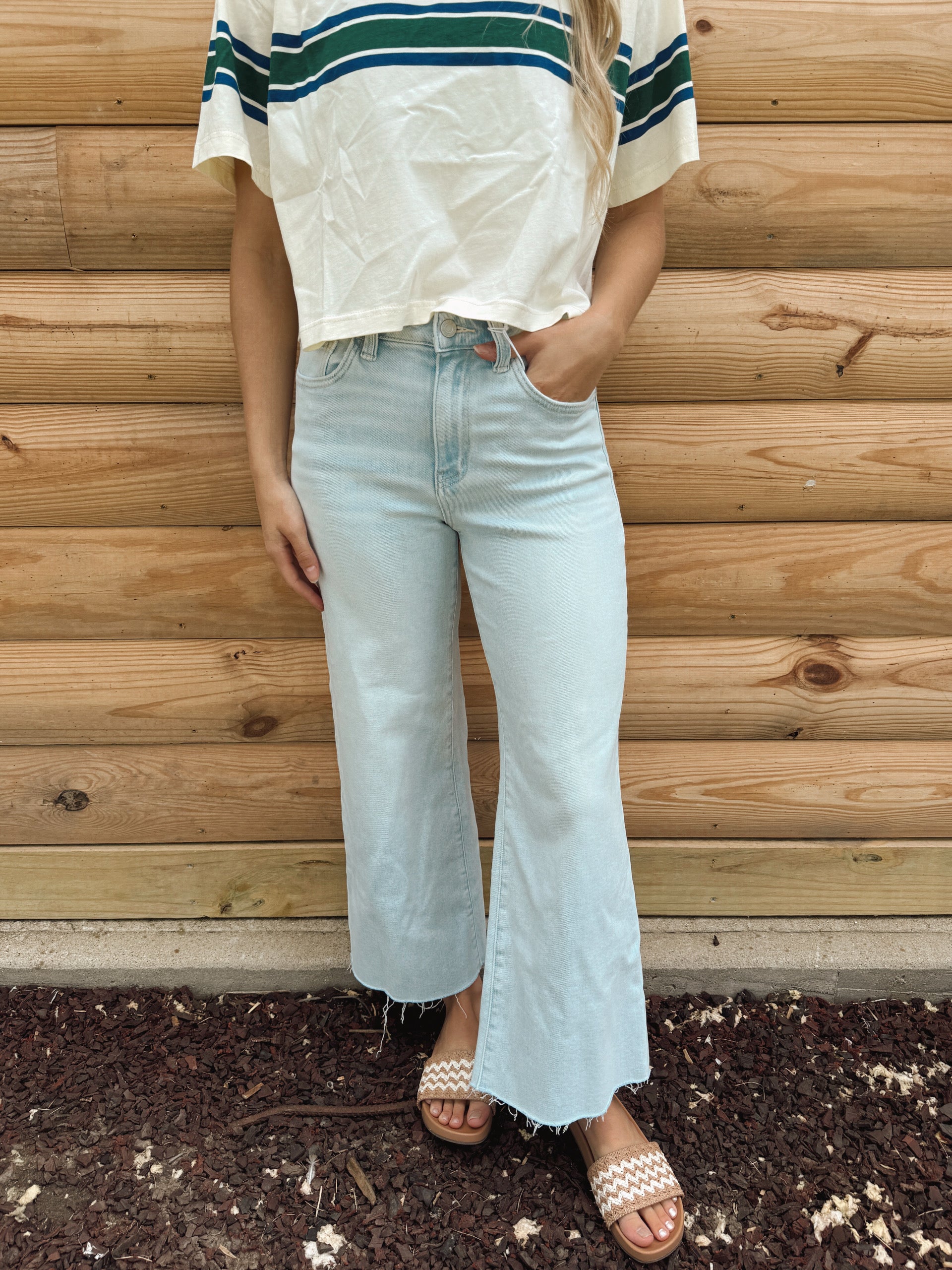 Hailey High Rise Cut Jeans