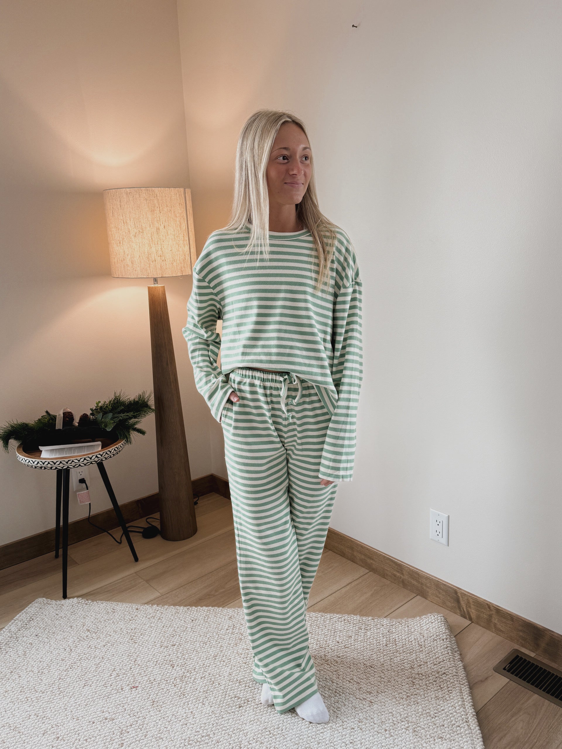 Meadow Stripe Matching Set
