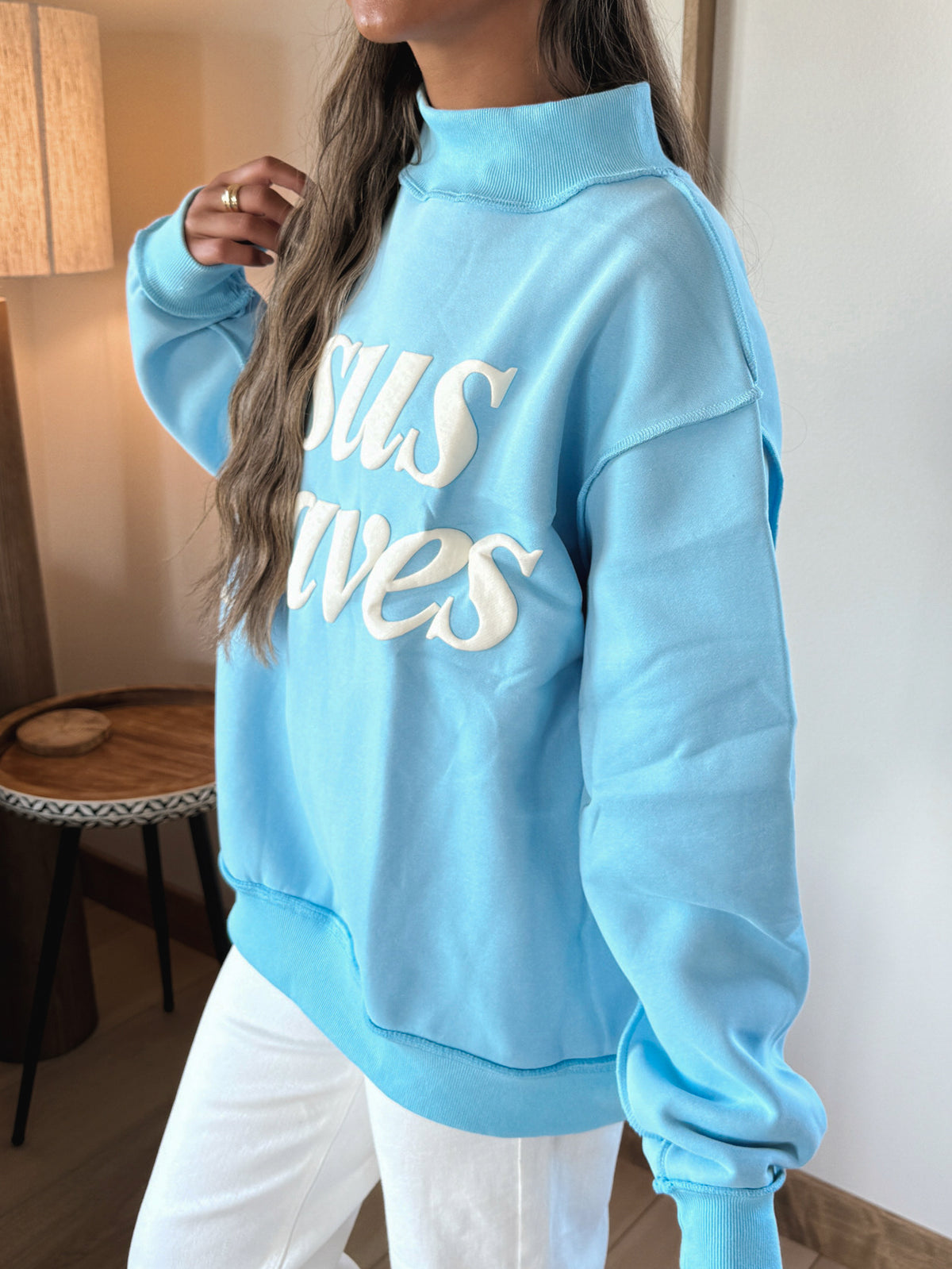 Jesus Saves Reversible Mockneck