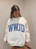 WWJD & AMEN Reversible Mock Neck Sweatshirt