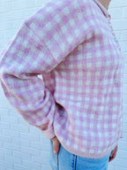 Petal Gingham Sweater
