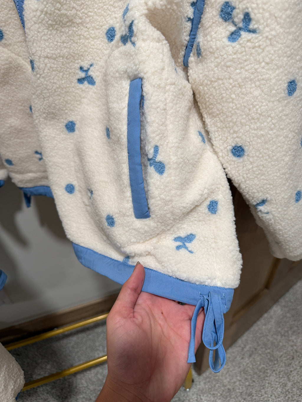 The Frosted Floral Sherpa