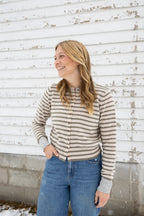 The Sage Stripe Top