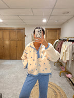 The Frosted Floral Sherpa