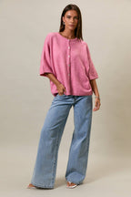 SHORT SLEEVE CREW NECK SWEATER LIGHTWEIGHT CARDIGAN
