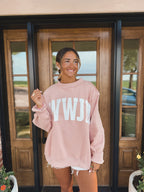 WWJD & AMEN Reversible Mock Neck Sweatshirt